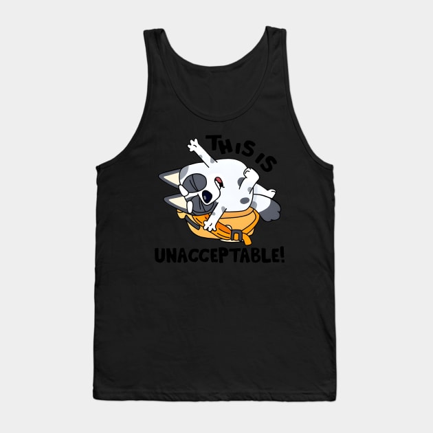 Bluey This Is Unacceptable Blue Heeler Tank Top by AlfieDreamy 